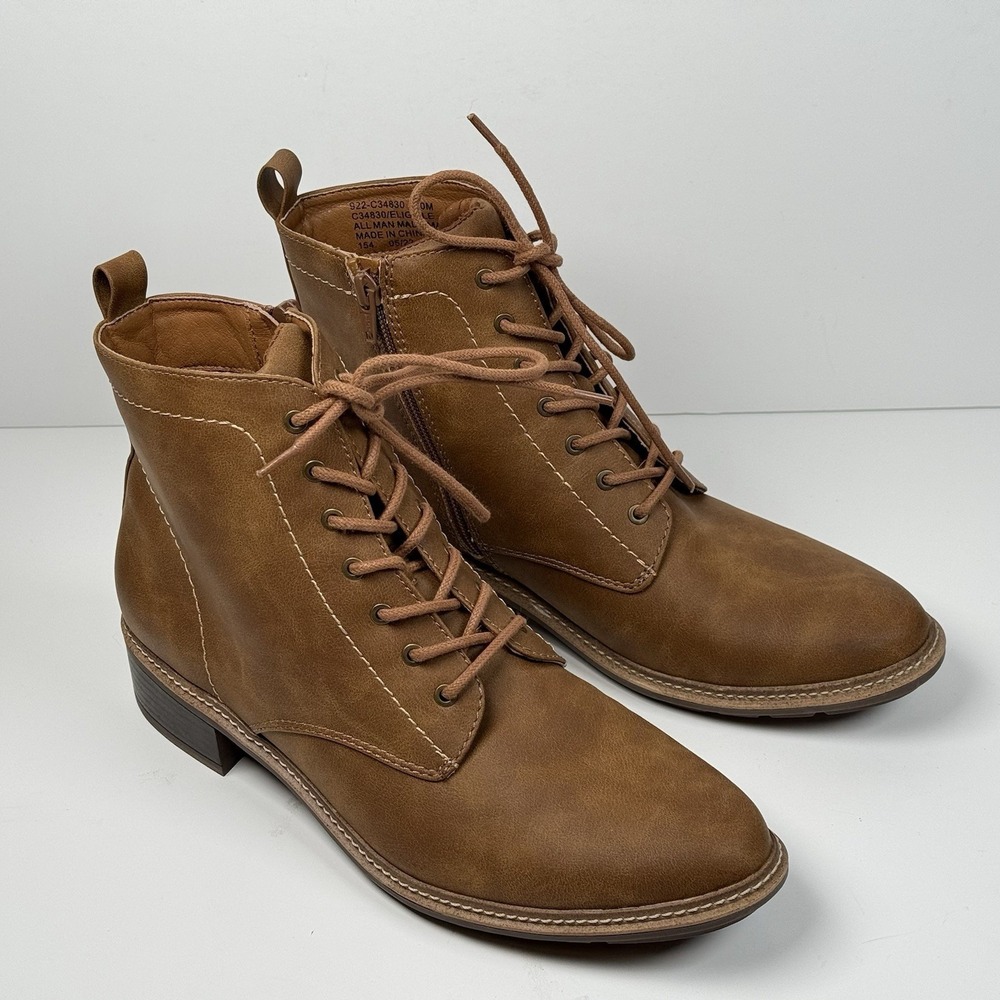 Cliffs‎ By White Mountain Tan Brown Lace up Boots Style Eligible Women's 10M